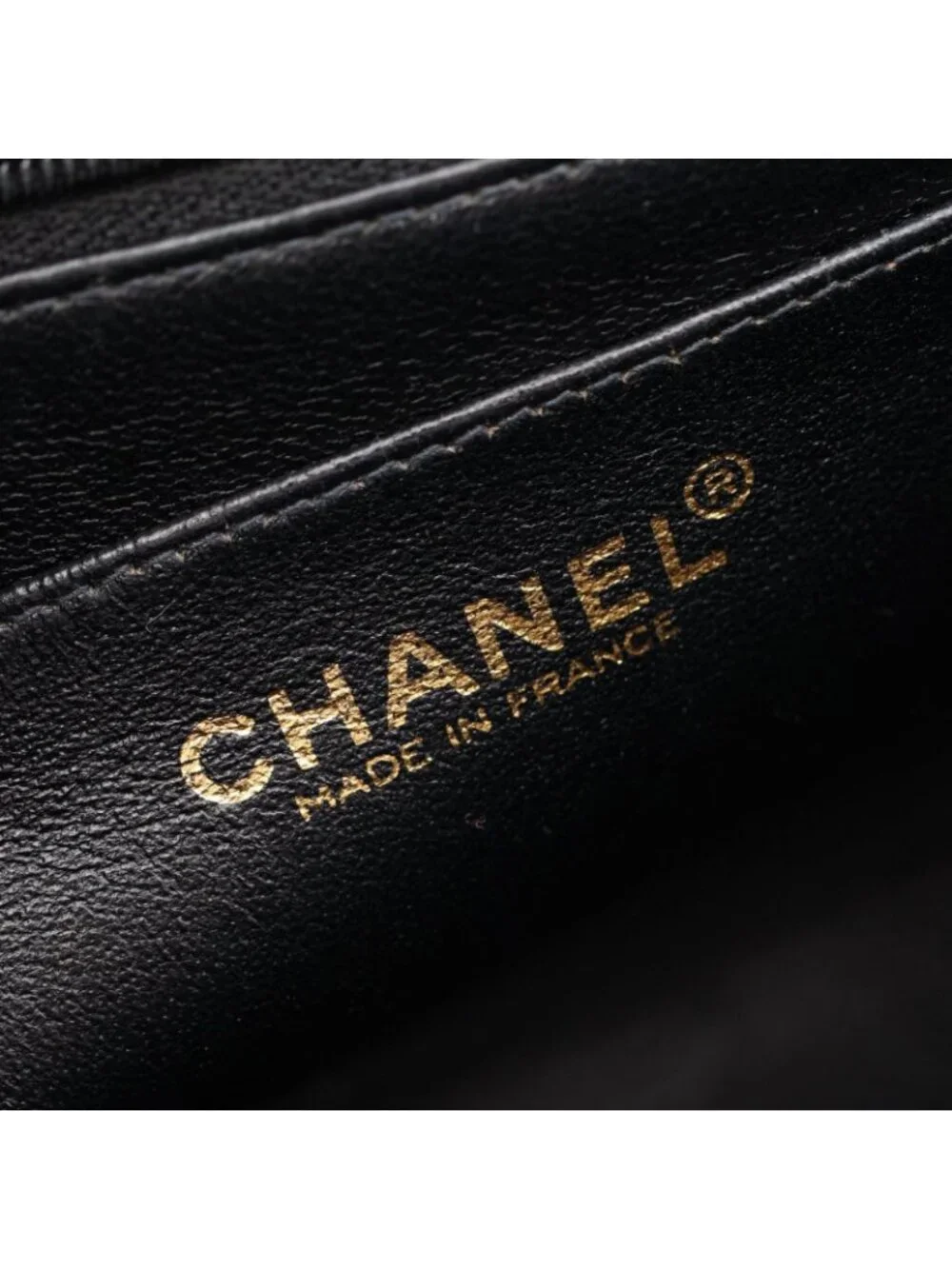 Chanel Handbag Quilted Black Caviar Leather